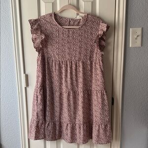 Vanilla Bay Maroon Floral Dress